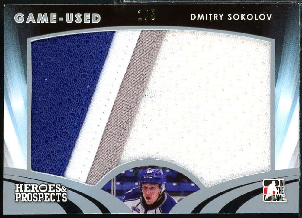 Dmitry Sokolov Rookie 2015-16 ITG Heroes and Prospects Jerseys Silver #GU08  Image 1