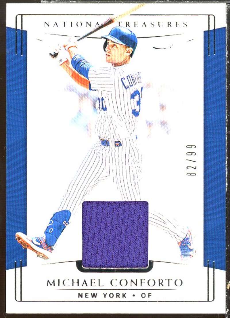 Michael Conforto JSY Card 2019 Panini National Treasures #110  Image 1