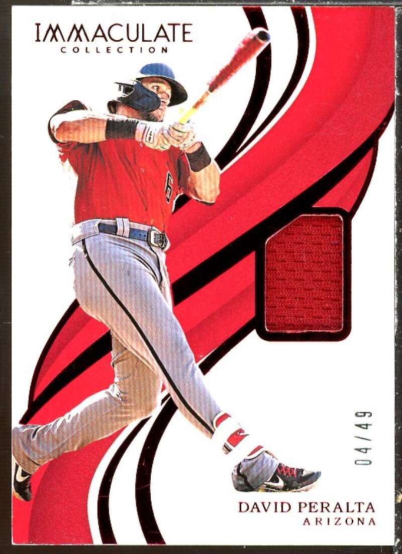 David Peralta Card 2019 Immaculate Collection Red #76 Image 1