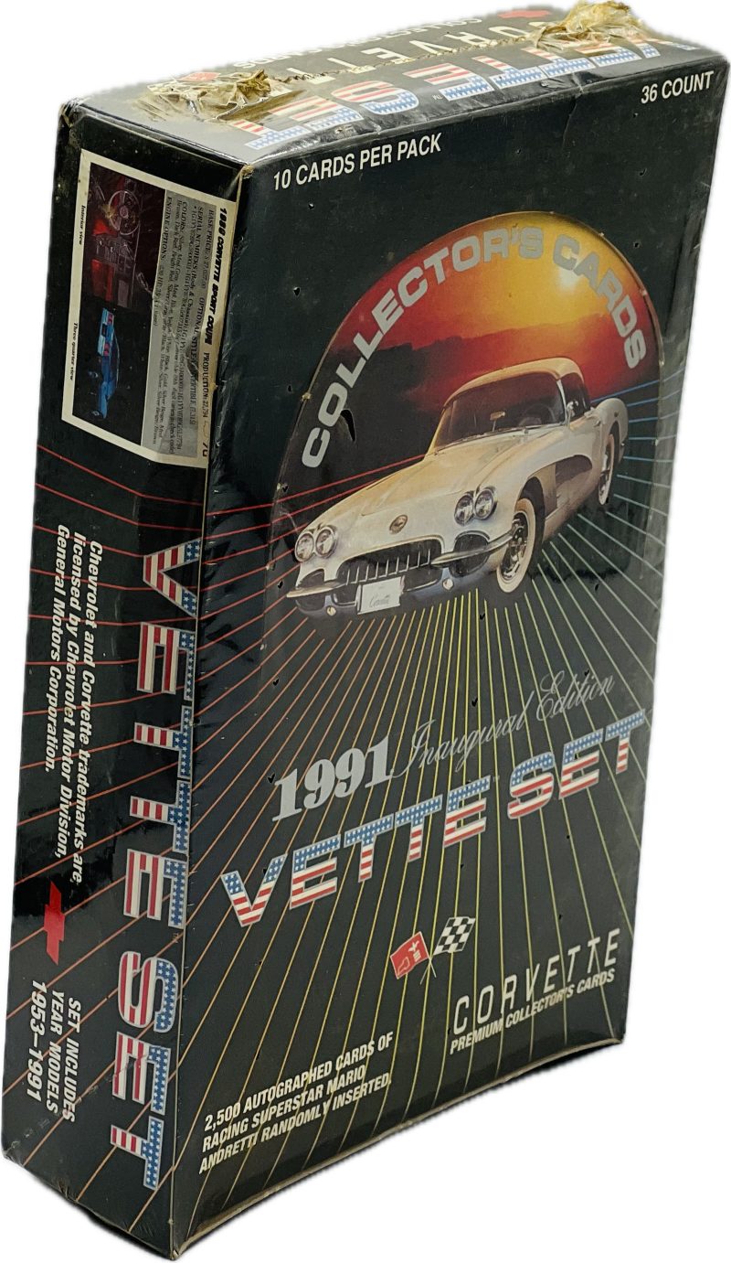 1991 Collect A Card Inaugural Edition Corvette Set Collectorâs Trading Card Box Image 2