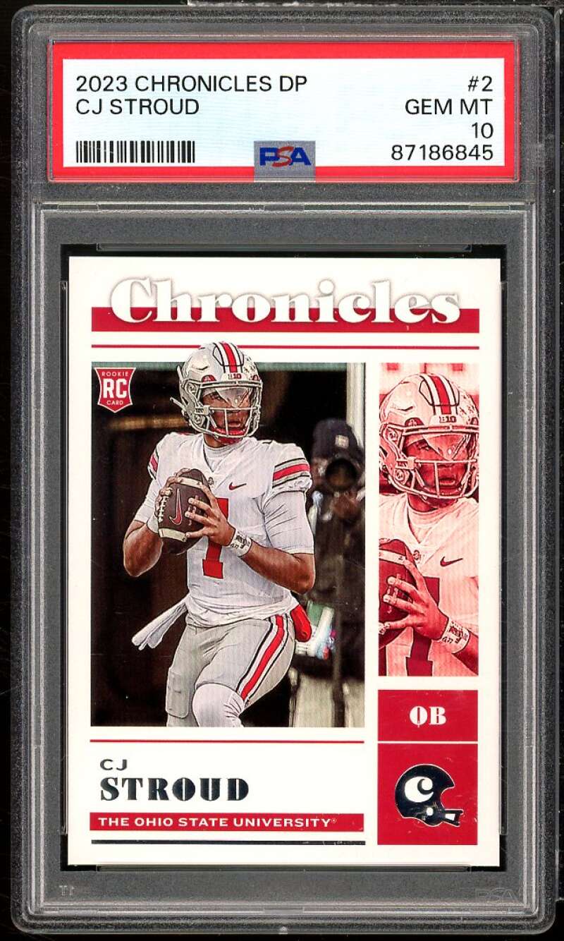 C.J. Stroud Rookie Card 2023 Chronicles DP #2 PSA 10 Image 1