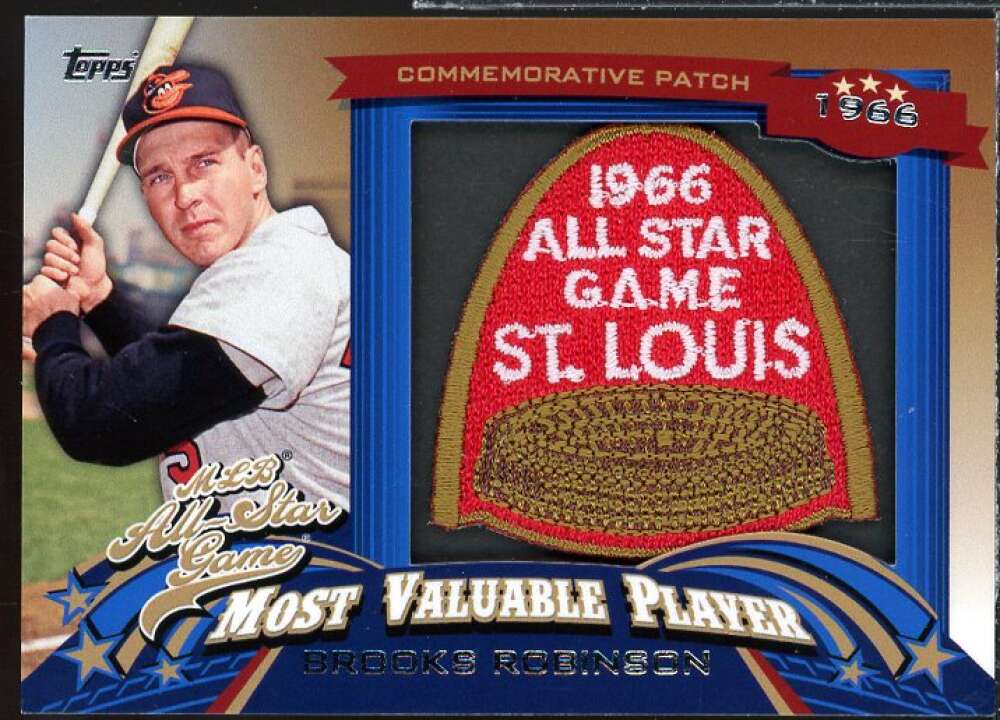 Brooks Robinson 2013 Topps Update All Star Game MVP Commemorative Patches #3  Image 1