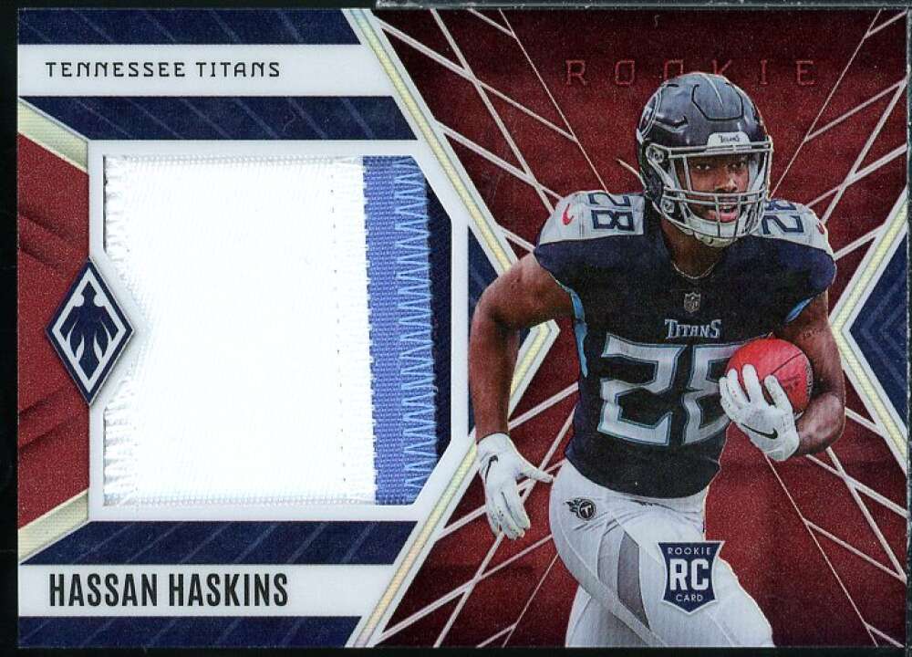 Hassan Haskins Rookie Card 2022 Panini Phoenix Rookie Jumbo Memorabilia Red #40  Image 1