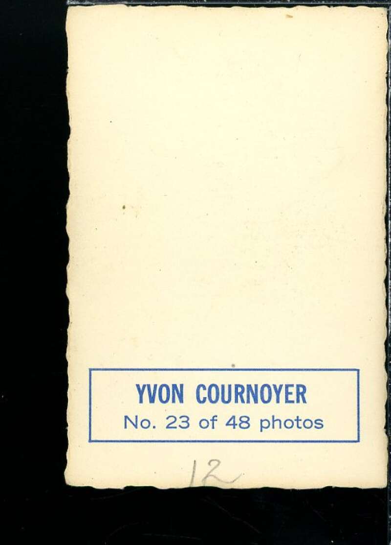 HOF Card 1970-71 O-Pee-Chee Deckle Edge Yvan Cournoyer #23  Image 2