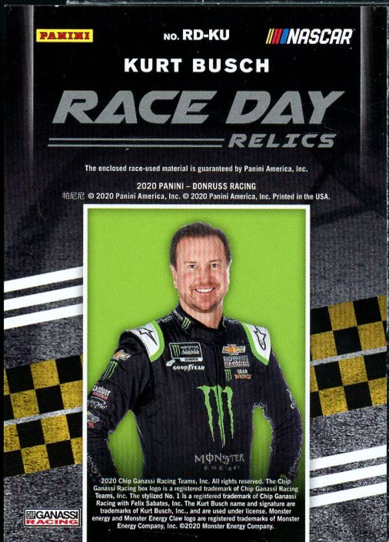 Kurt Busch Card 2020 Donruss Race Day Relics #18  Image 2