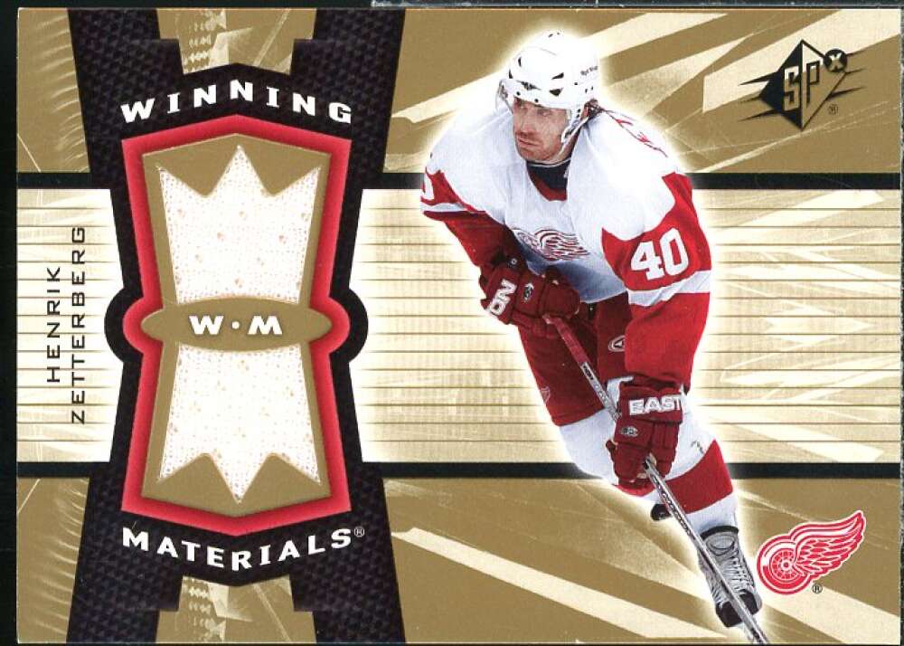 Henrik Zetterberg Card 2006-07 SPx Winning Materials #WMHZ  Image 1