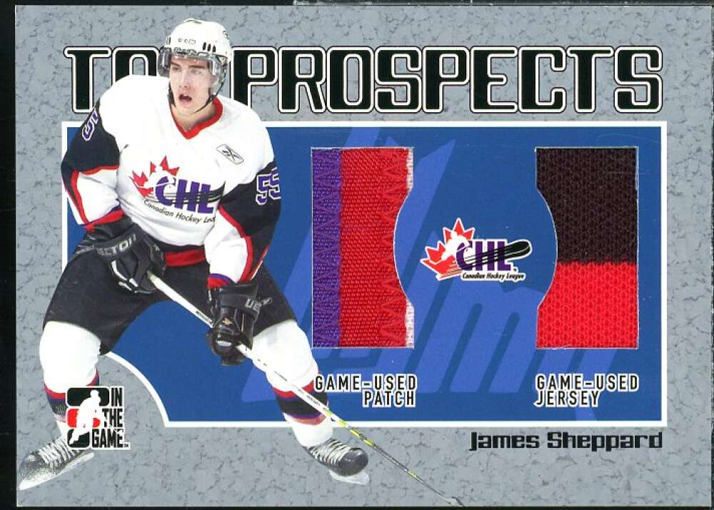 James Sheppard Card 2006-07 ITG Heroes and Prospects CHL Top Prospects #TP09  Image 1