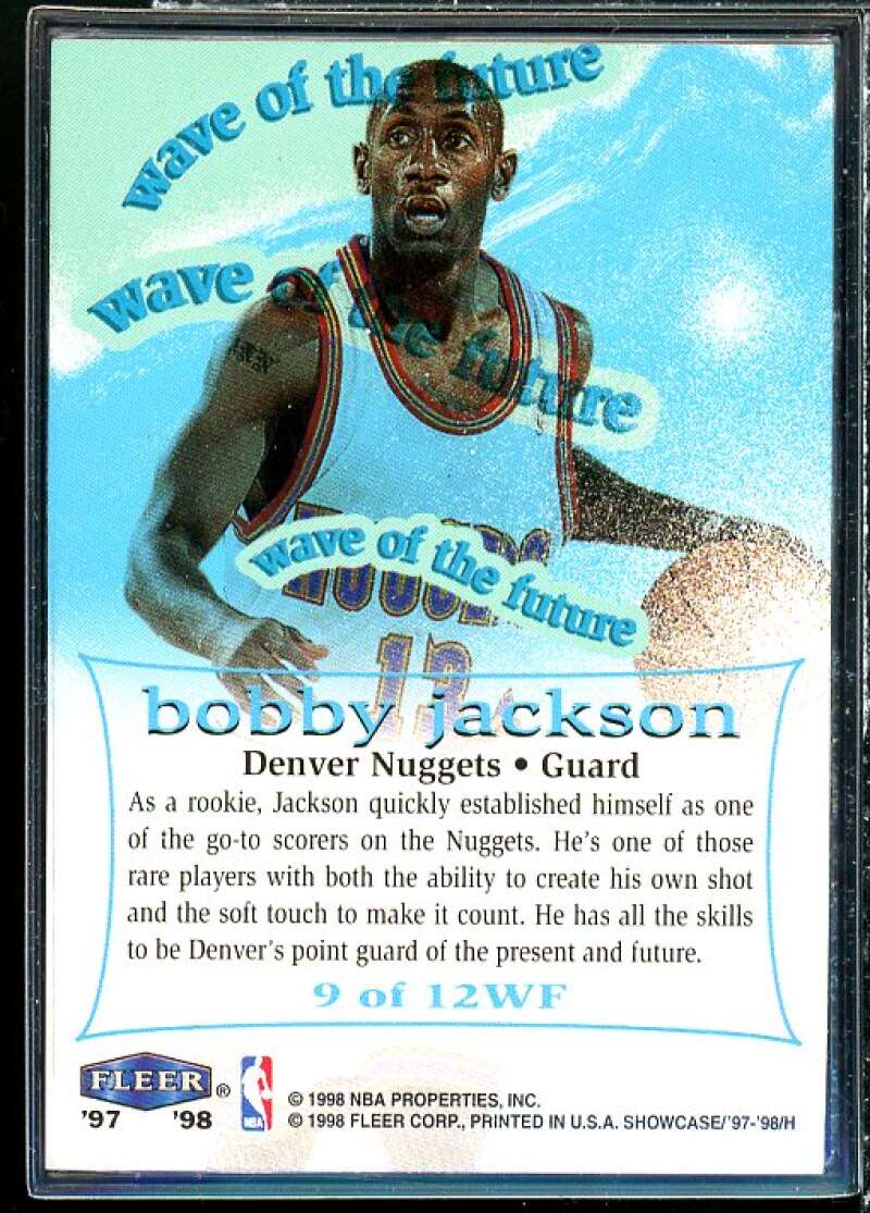 Bobby Jackson Rookie Card 1997-98 Flair Showcase Wave of the Future #9  Image 2