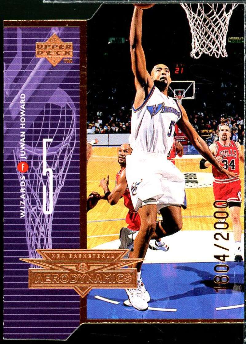 Juwan Howard Card 1998-99 Upper Deck AeroDynamics Bronze #A24  Image 1