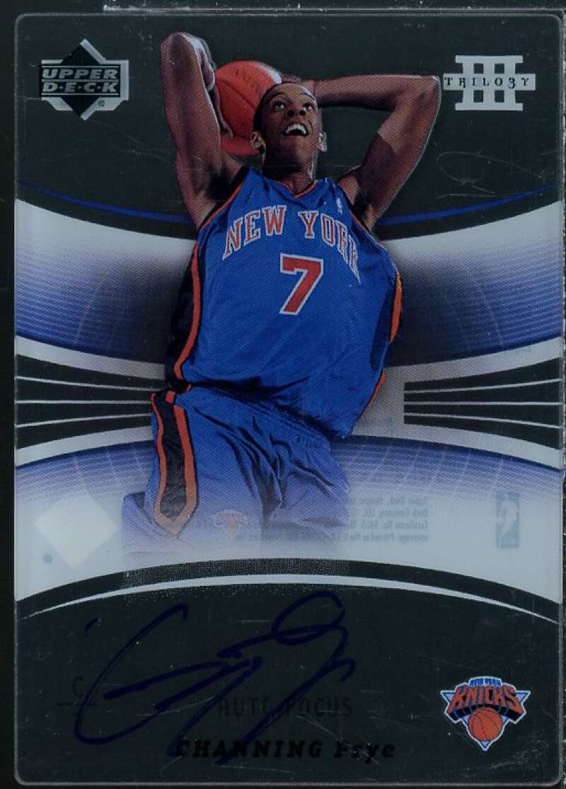 Channing Frye Rookie Card 2005-06 Upper Deck Trilogy Auto Focus #CF  Image 1