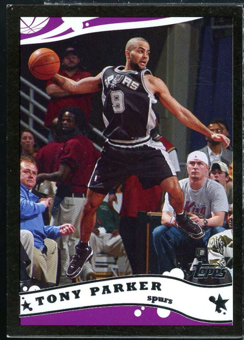 Tony Parker Card 2005-06 Topps Black #122  Image 1