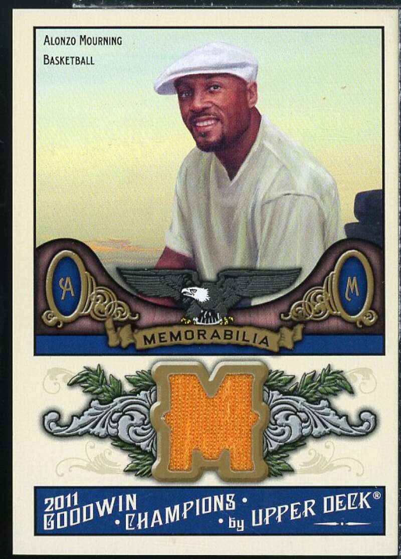 Alonzo Mourning Card 2011 Upper Deck Goodwin Champions Memorabilia #AM  Image 1