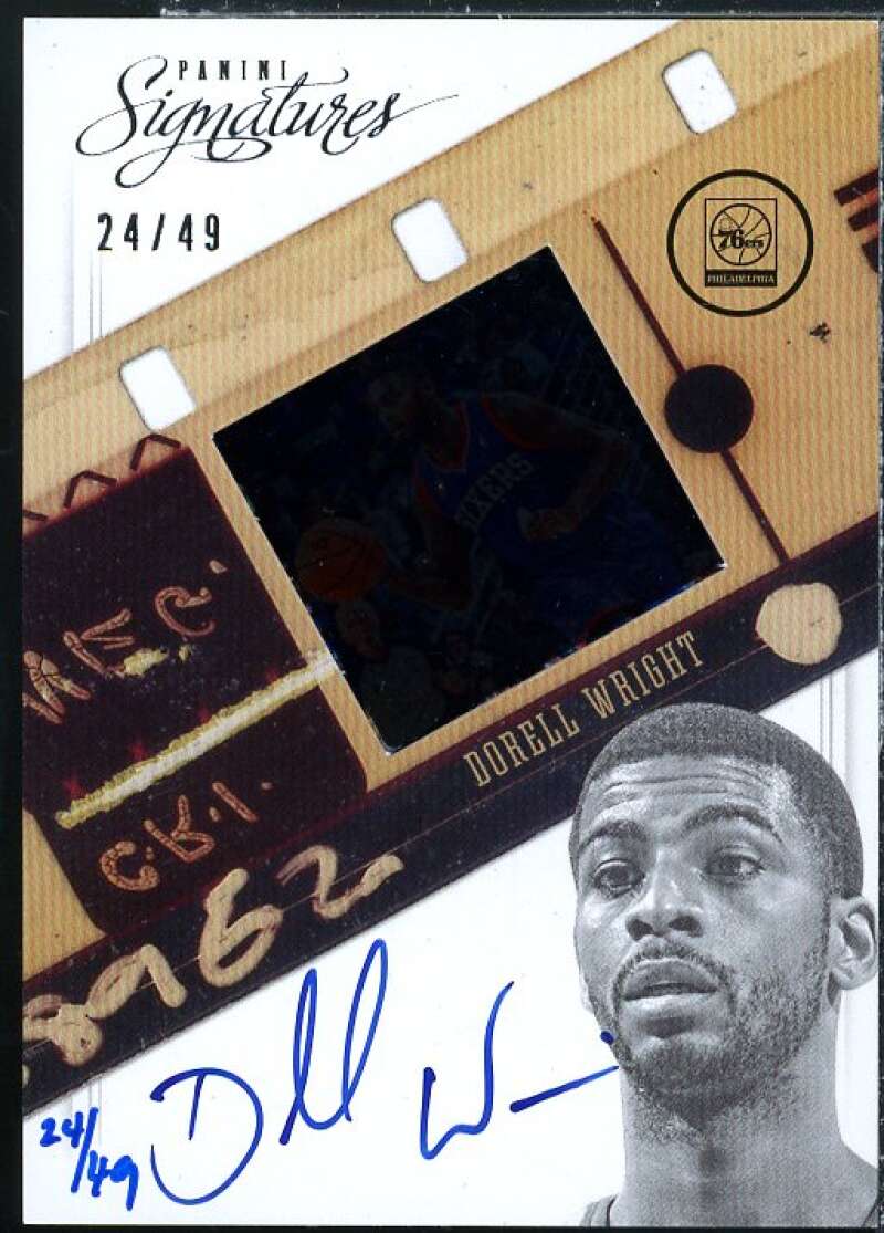 Dorell Wright Card 2012-13 Panini Signatures Film Autographs #31  Image 1