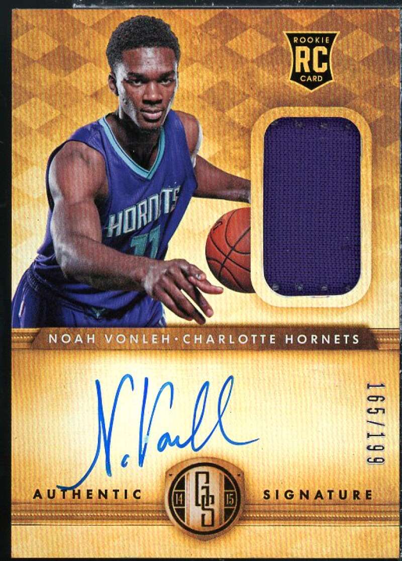 Noah Vonleh JSY AU/199 Rookie Card 2014-15 Panini Gold Standard #229  Image 1