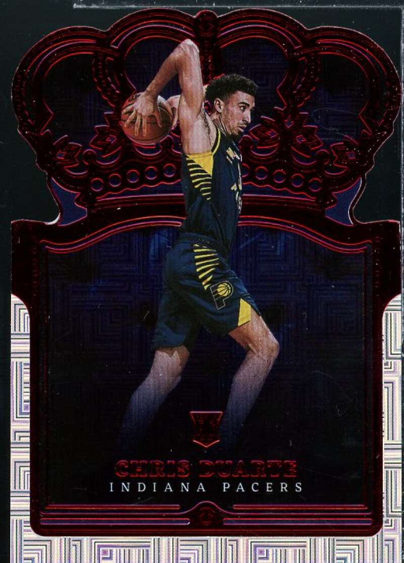 Chris Duarte Rookie Card 2021-22 Crown Royale Asia Red #81  Image 1