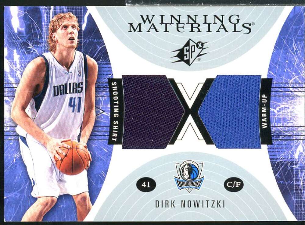 Dirk Nowitzki Card 2003-04 SPx Winning Materials #WM34  Image 1