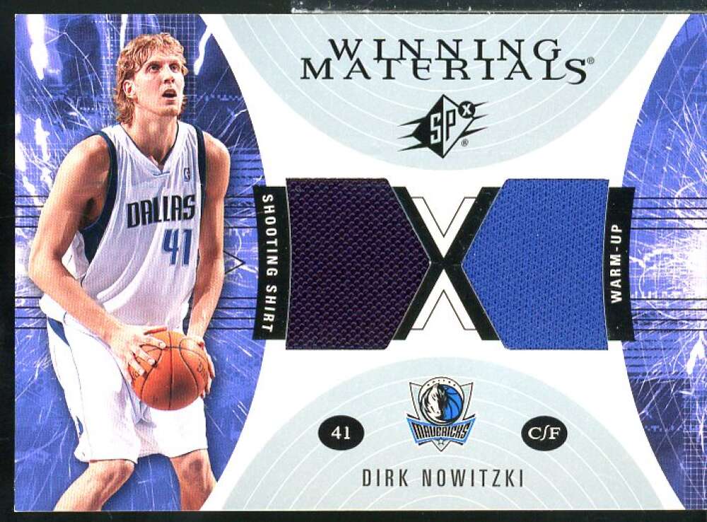 Dirk Nowitzki Card 2003-04 SPx Winning Materials #WM34  Image 1