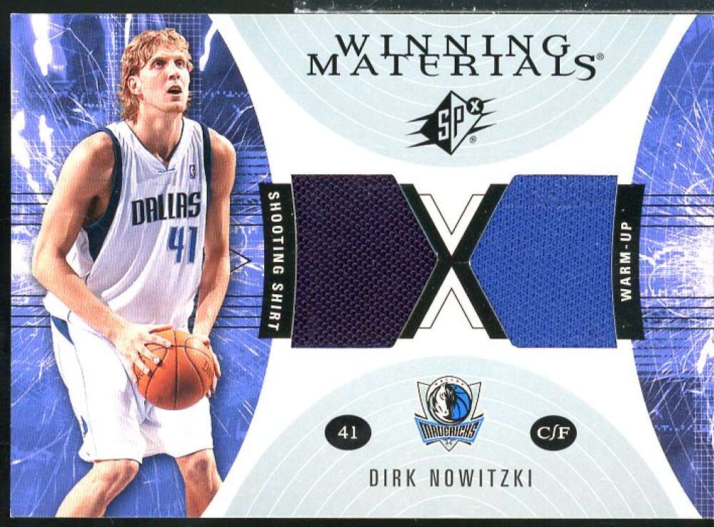 Dirk Nowitzki Card 2003-04 SPx Winning Materials #WM34  Image 1