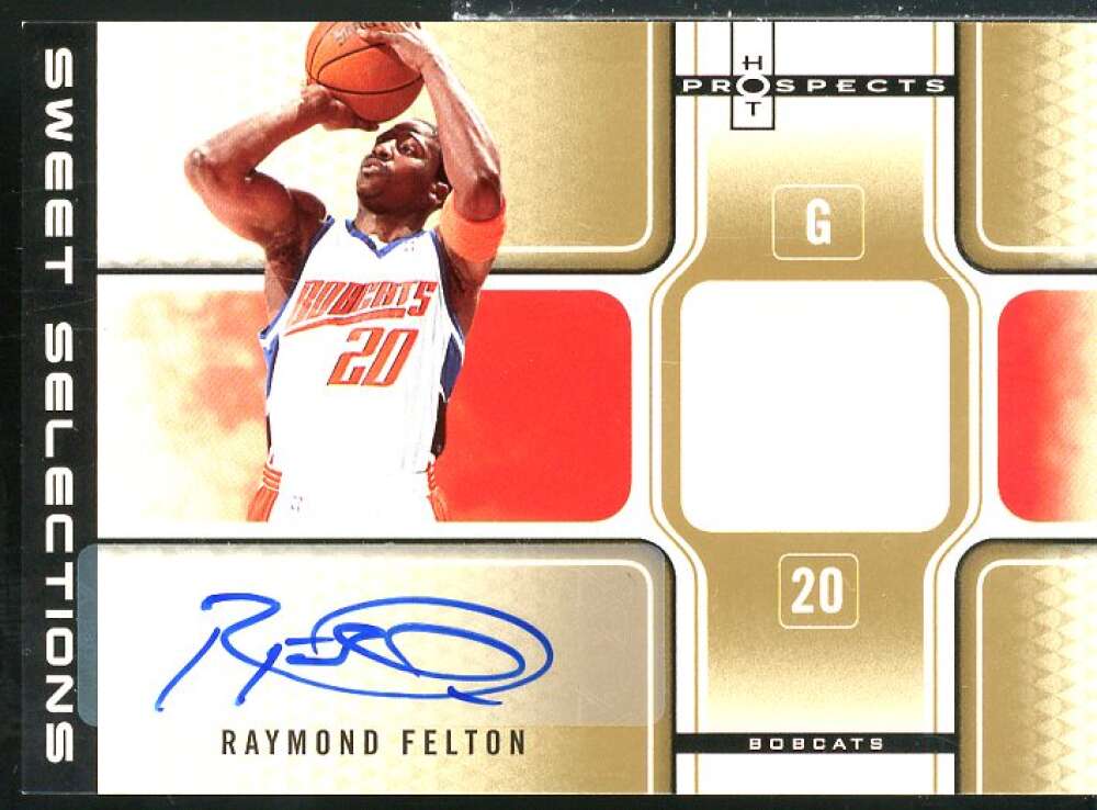 Raymond Felton 2006 Fleer Hot Prospects Sweet Selections Autographs Jerseys #RF  Image 1