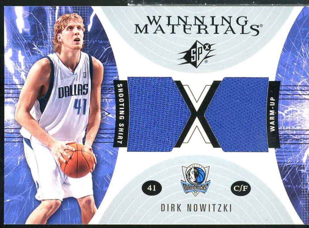 Dirk Nowitzki Card 2003-04 SPx Winning Materials #WM34  Image 1