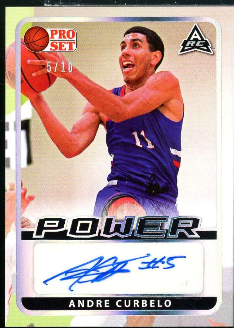 Andre Curbelo Rookie Card 2021-22 Leaf Pro Set Power Silver #BAAC1  Image 1