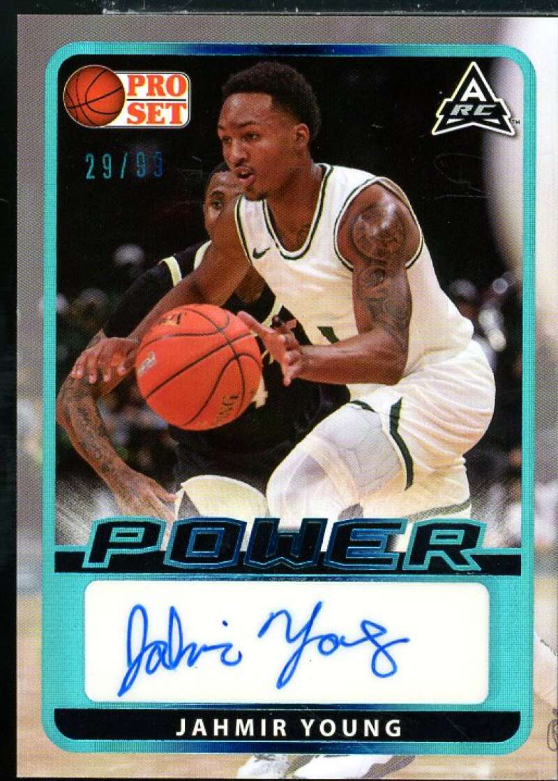 Jahmir Young Rookie Card 2021-22 Leaf Pro Set Power Platinum #BAJY1  Image 1