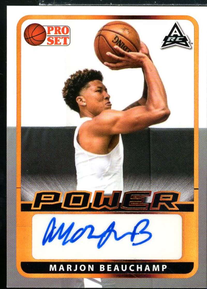 MarJon Beauchamp Rookie Card 2021-22 Leaf Pro Set Power #BAMJB  Image 1