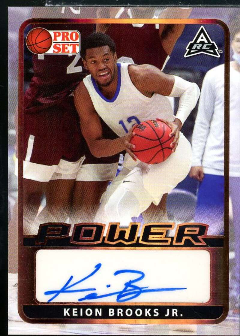 Keion Brooks Jr. Rookie Card 2021-22 Leaf Pro Set Power #BAKBJ  Image 1