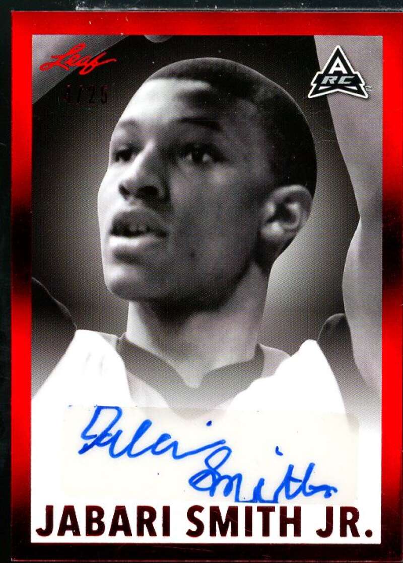 Jabari Smith Jr. Rookie Card 2021-22 Leaf Memories '60 Red #BWJS1  Image 1