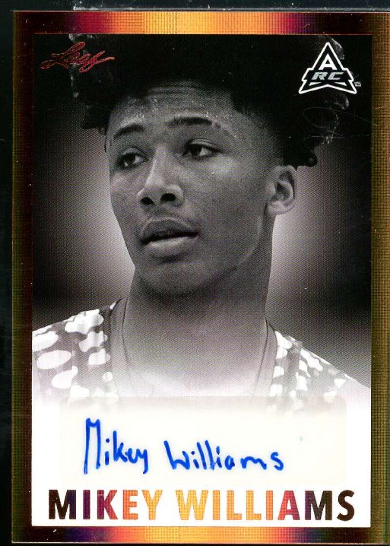 Mikey Williams Rookie Card 2021-22 Leaf Memories '60 Bronze #BWMW1  Image 1