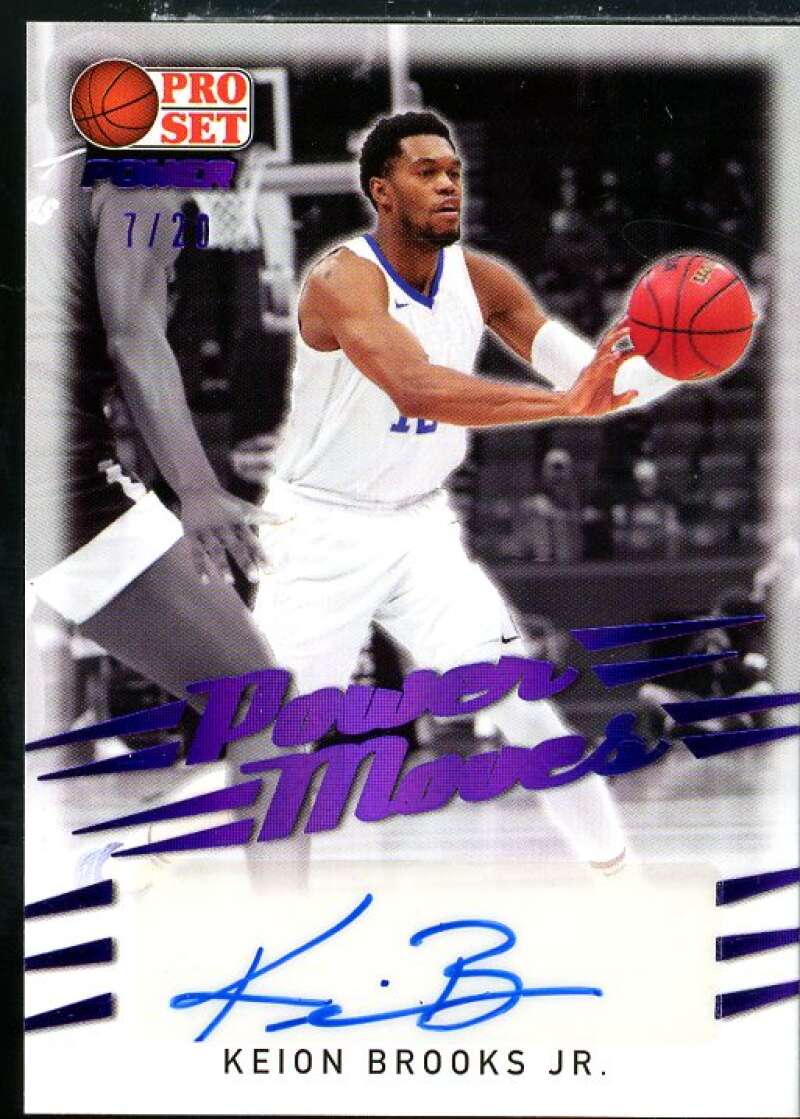 Keion Brooks Jr. Rookie 2021-22 Leaf Pro Set Power Power Moves Purple #PMKBJ  Image 1