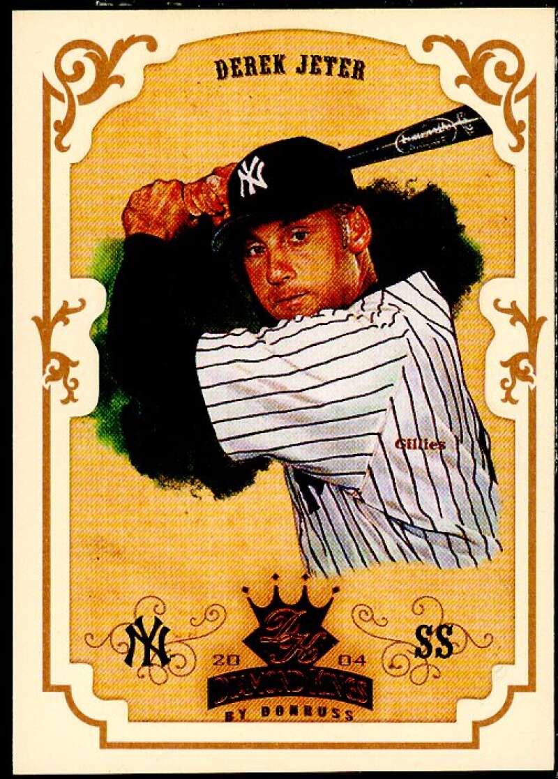 Derek Jeter Card 2004 Diamond Kings Framed Bronze #34  Image 1
