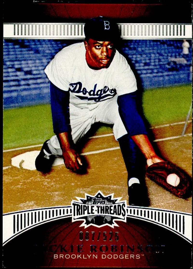 Jackie Robinson Card 2010 Topps Triple Threads Sepia #48  Image 1