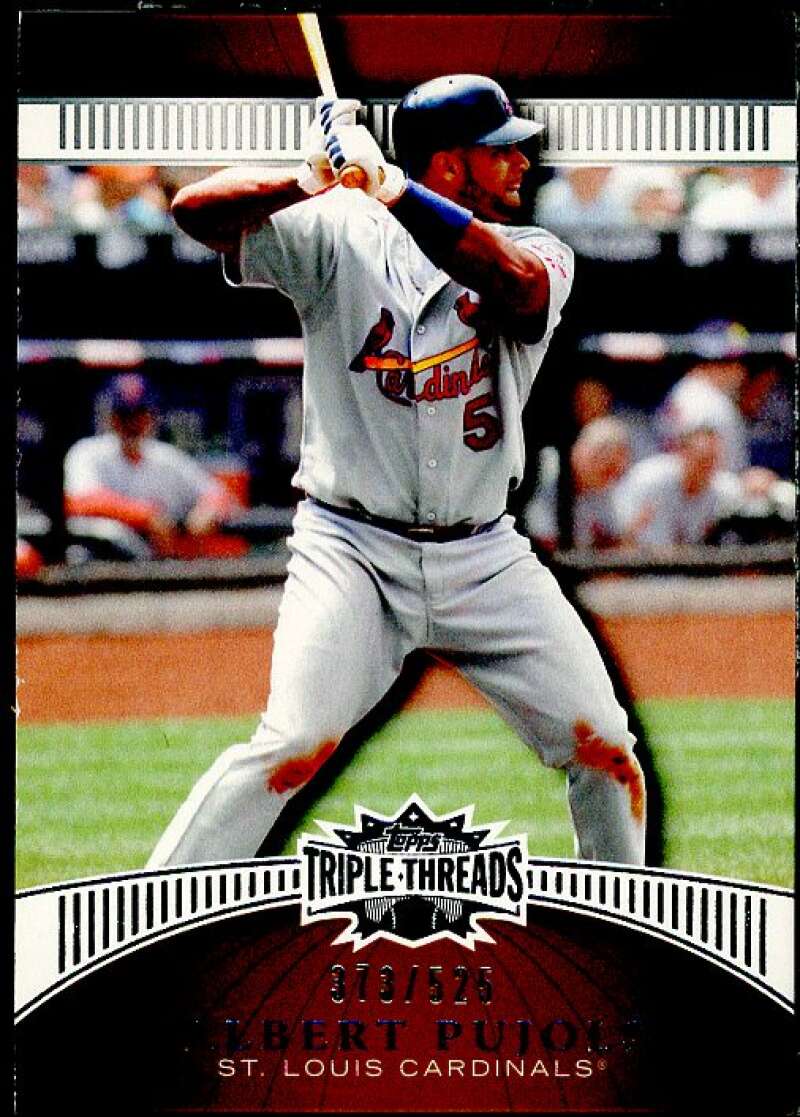 Albert Pujols Card 2010 Topps Triple Threads Sepia #7  Image 1