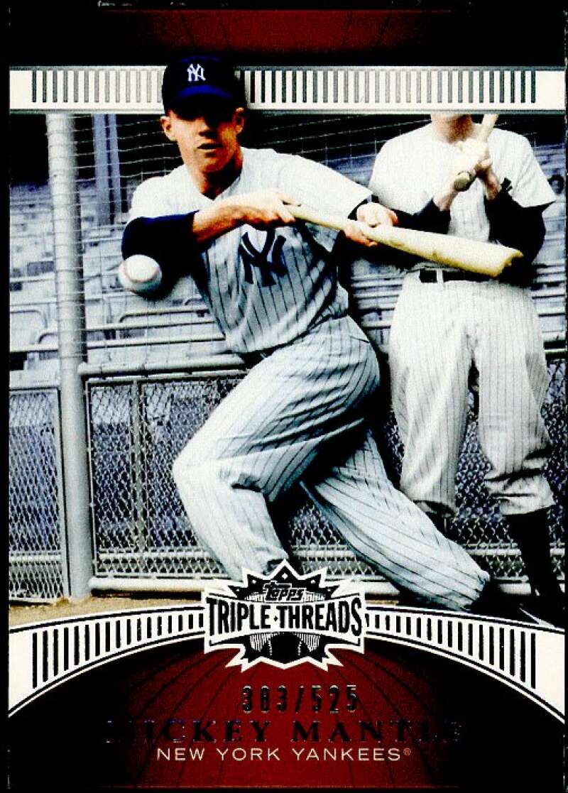 Mickey Mantle Card 2010 Topps Triple Threads Sepia #65  Image 1