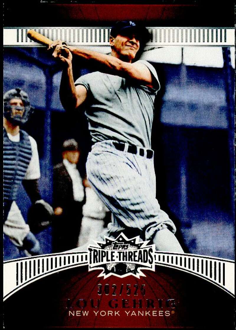 Lou Gehrig Card 2010 Topps Triple Threads Sepia #88  Image 1