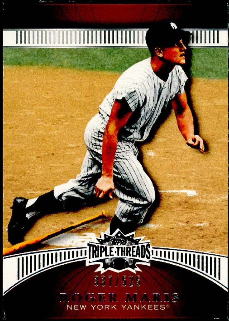 Roger Maris Card 2010 Topps Triple Threads Sepia #109  Image 1