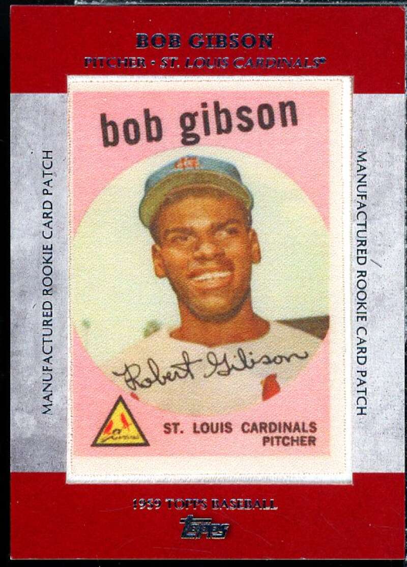 Bob Gibson Card 2013 Topps Manufactured Commemorative Rookie Patch #RCP5  Image 1