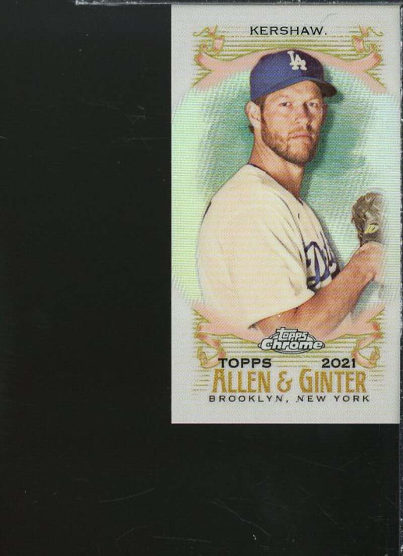 Clayton Kershaw Card 2021 Topps Allen and Ginter Chrome Mini #28  Image 1