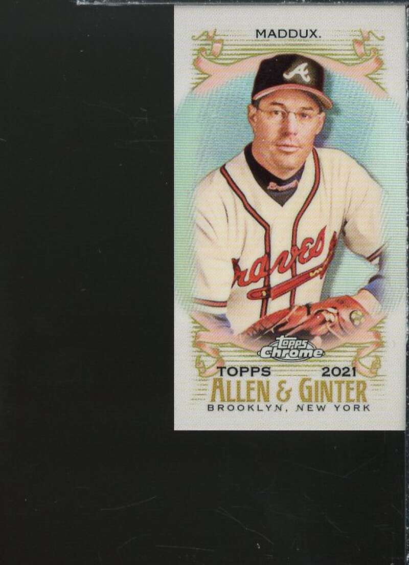 Greg Maddux Card 2021 Topps Allen and Ginter Chrome Refractors #7  Image 1