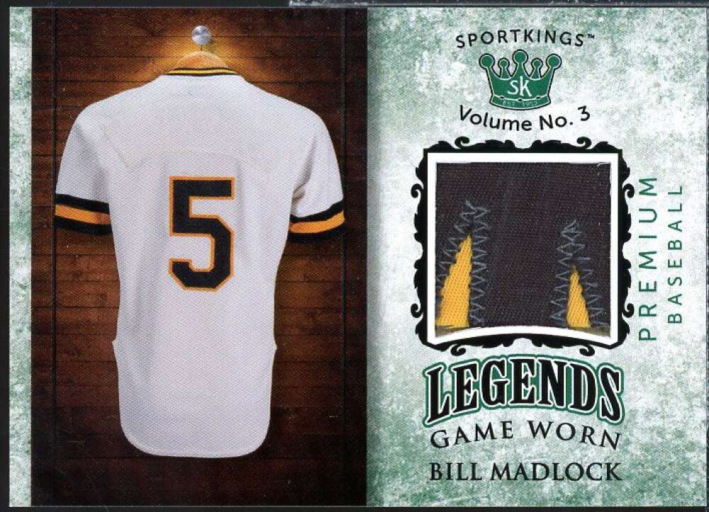 Bill Madlock 2022 Sportkings Volume 3 Legends Premium Materials Emerald  #LPM-35  Image 1
