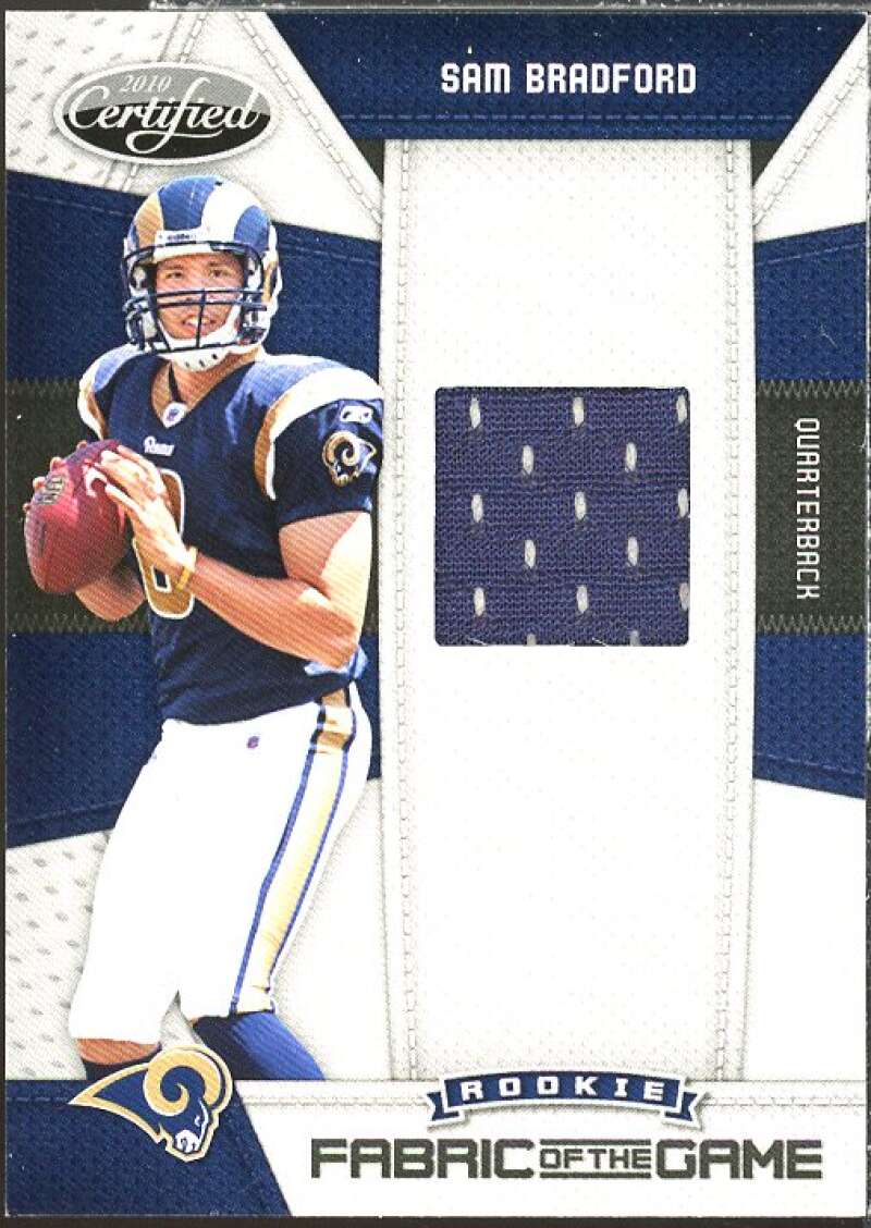 Sam Bradford Card 2010 Certified Rookie Fabric of the Game #2  Image 1