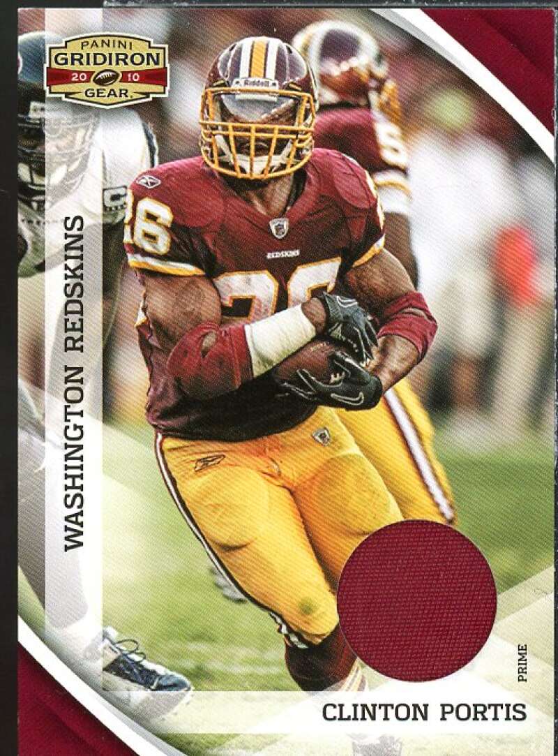 Clinton Portis Card 2010 Panini Gridiron Gear Jerseys Prime #148  Image 1