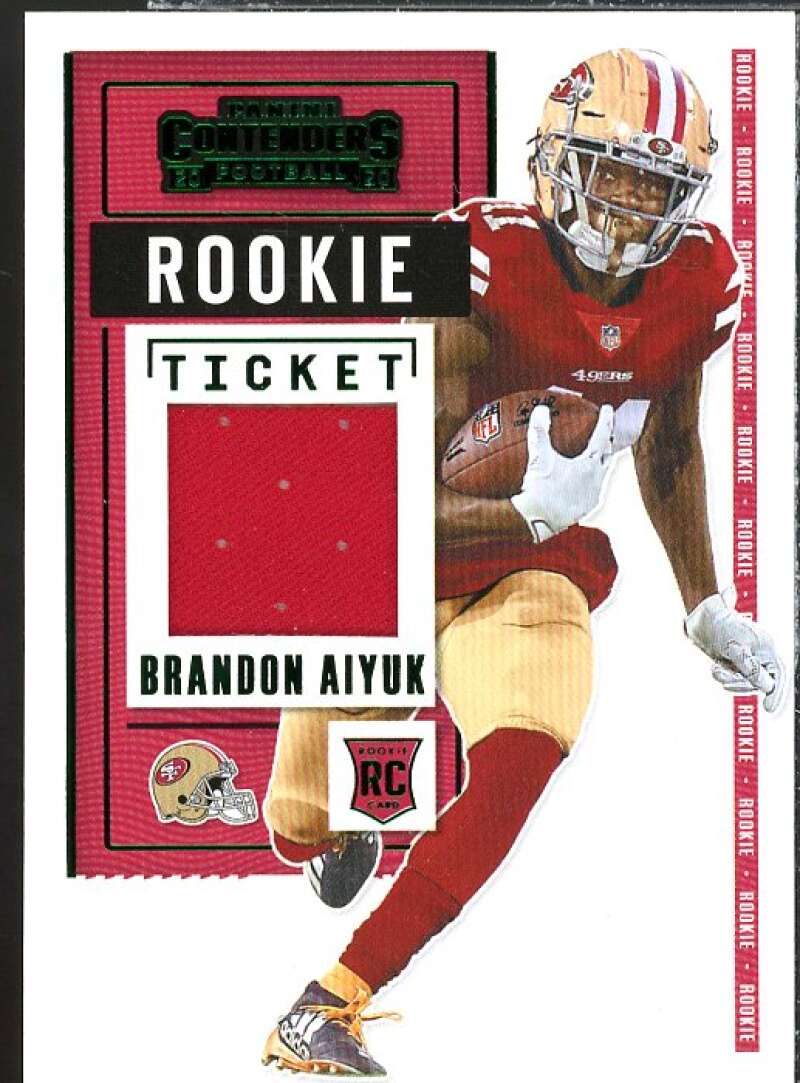 Brandon Aiyuk Rookie Card 2020 Panini Contenders Rookie Ticket Swatches #10  Image 1