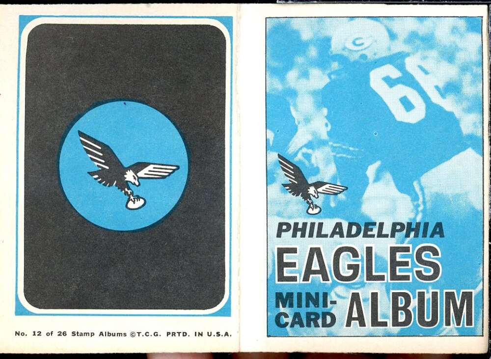 Philadelphia Eagles Card 1969 Topps Mini-Albums Inserts #12  Image 1