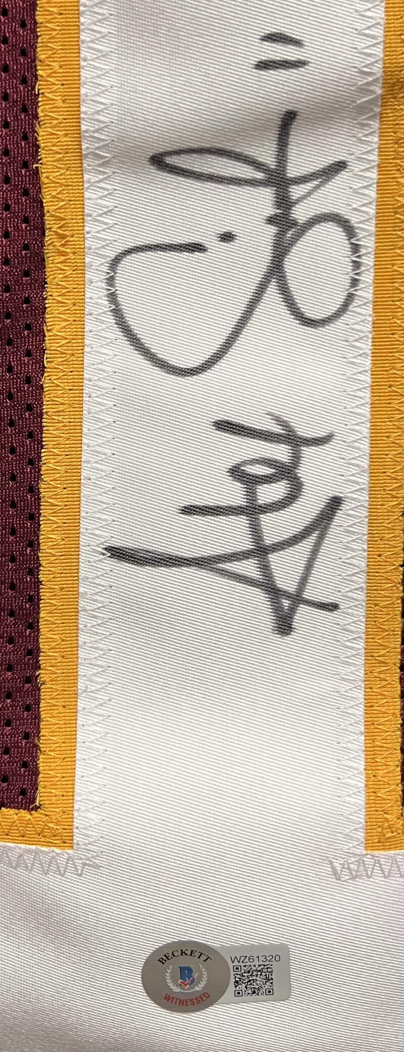 Alex Smith Autograph Signed Washington Football Jersey BAS Authentic   Image 3