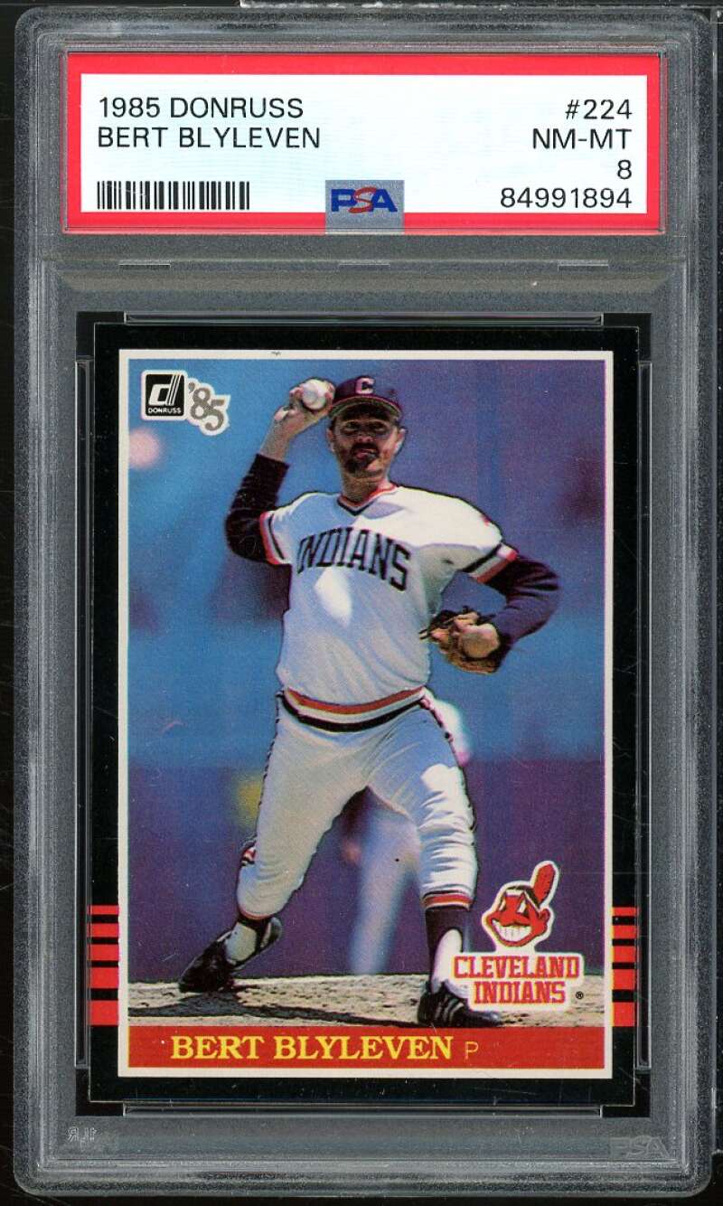 Bert Blyleven Card 1985 Donruss #224 PSA 8 Image 1