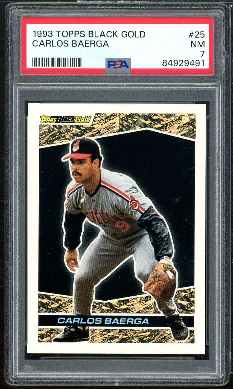 Carlos Baerga Card 1993 Topps Black Gold #25 PSA 7 Image 1