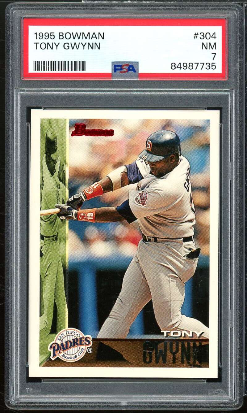 Tony Gwynn Card 1995 Bowman #304 PSA 7 Image 1