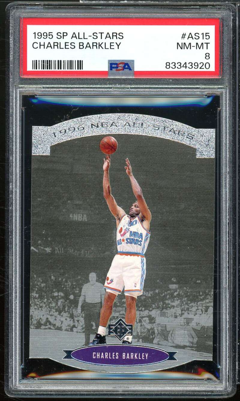 Charles Barkley Card 1995-96 SP All-Stars #as15 PSA 8 Image 1